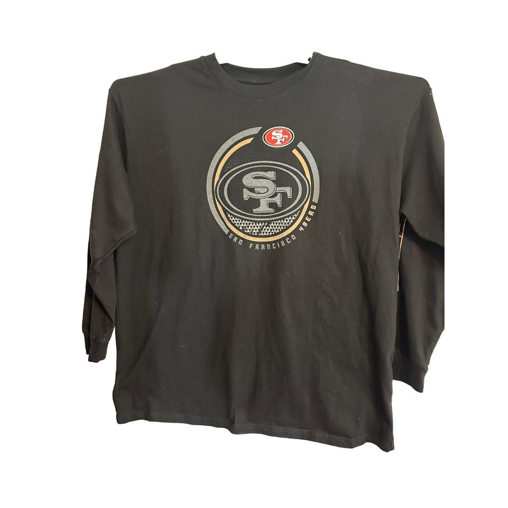 San Francisco 49ers NFL Fanatics Men's Long Sleeve Black T-Shirt 2XL NWT - Picture 1 of 11